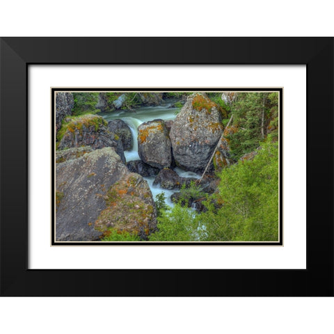 Rocks On A Grand Scale Black Modern Wood Framed Art Print with Double Matting by Sherrell, Bill