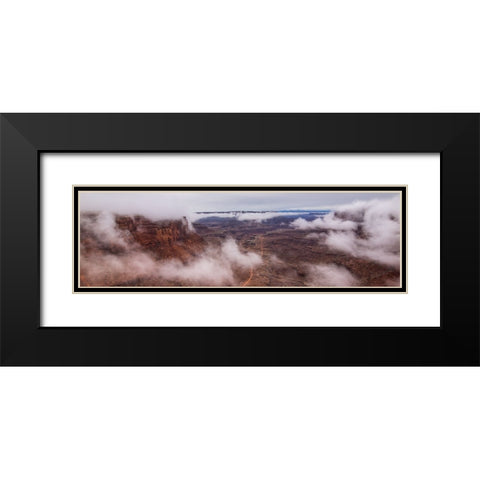 The Unveiling Of A Canyon Black Modern Wood Framed Art Print with Double Matting by Sherrell, Bill