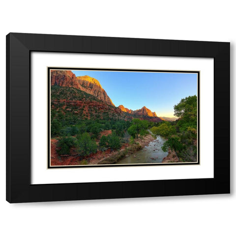 The Valley Of Majesty Black Modern Wood Framed Art Print with Double Matting by Sherrell, Bill