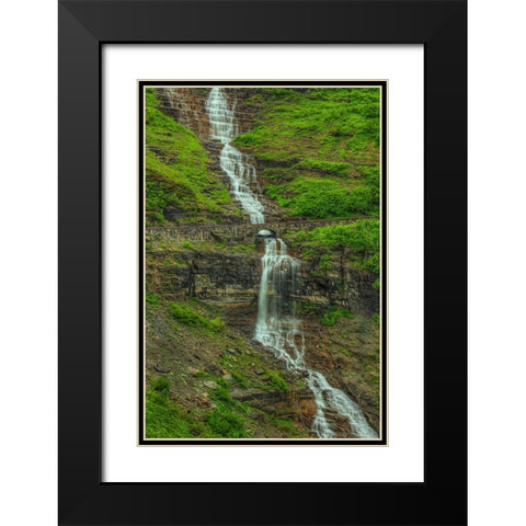 Tiers Of Grace Black Modern Wood Framed Art Print with Double Matting by Sherrell, Bill