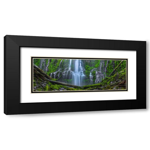 An Encounter With Paradise-Pano Black Modern Wood Framed Art Print with Double Matting by Sherrell, Bill
