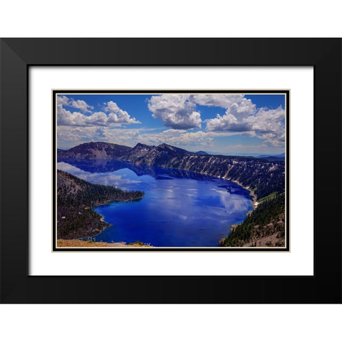 Crater Lake 2 Black Modern Wood Framed Art Print with Double Matting by Sherrell, Bill