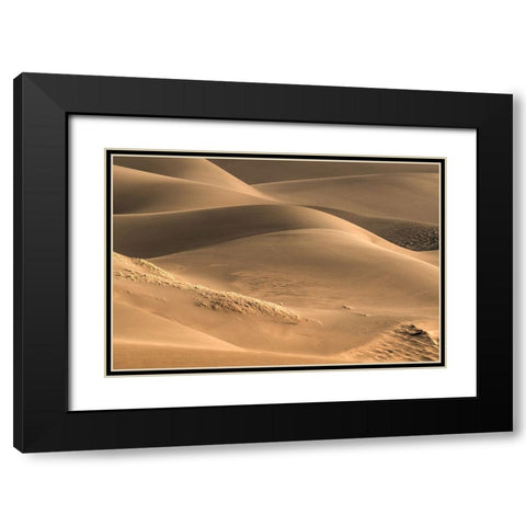 Dunes And Light Black Modern Wood Framed Art Print with Double Matting by Sherrell, Bill
