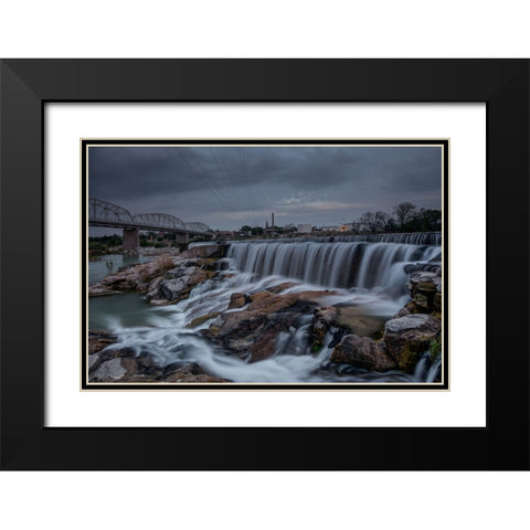 Easter at the Llano Texas Spillway Black Modern Wood Framed Art Print with Double Matting by Sherrell, Bill