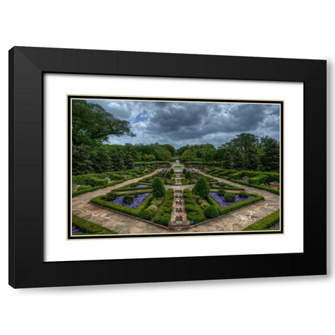 Fort Worth Botanic Gardens Black Modern Wood Framed Art Print with Double Matting by Sherrell, Bill