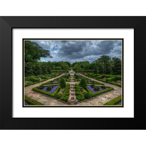 Fort Worth Botanic Gardens Black Modern Wood Framed Art Print with Double Matting by Sherrell, Bill