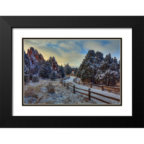 Just A Walk In The Park Black Modern Wood Framed Art Print with Double Matting by Sherrell, Bill