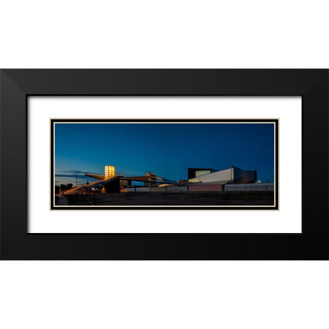 Park Union Bridge and Paralympic Museum-Pano Black Modern Wood Framed Art Print with Double Matting by Sherrell, Bill