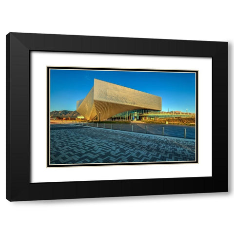 Sunrise At The U.S. Olympic And Paralympic Musuem Black Modern Wood Framed Art Print with Double Matting by Sherrell, Bill