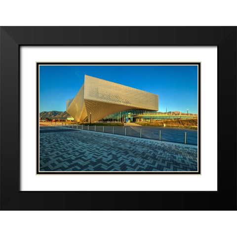 Sunrise At The U.S. Olympic And Paralympic Musuem Black Modern Wood Framed Art Print with Double Matting by Sherrell, Bill