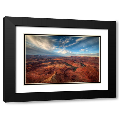 Sunrise Over Dead Horse Canyon 3 Black Modern Wood Framed Art Print with Double Matting by Sherrell, Bill