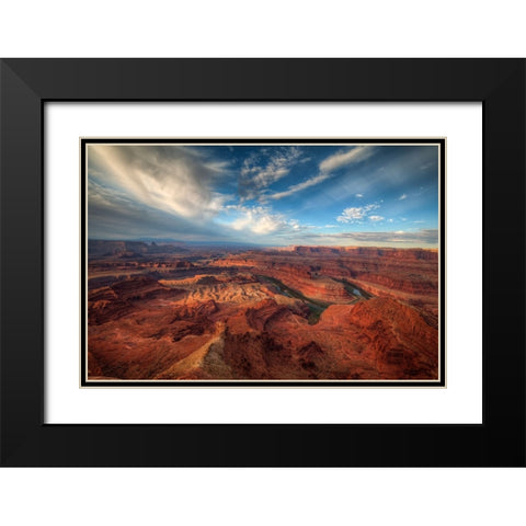 Sunrise Over Dead Horse Canyon 3 Black Modern Wood Framed Art Print with Double Matting by Sherrell, Bill
