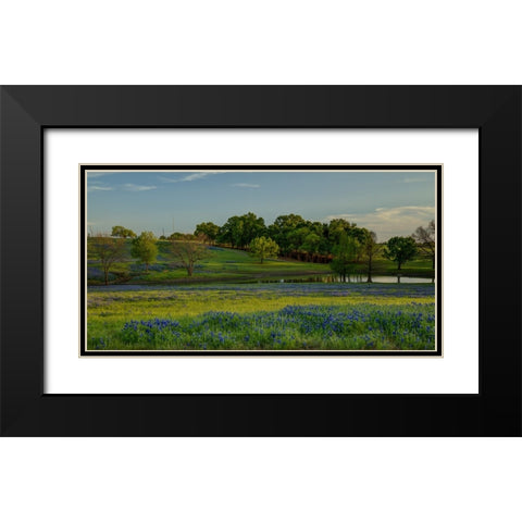 Twilight Serenity Black Modern Wood Framed Art Print with Double Matting by Sherrell, Bill