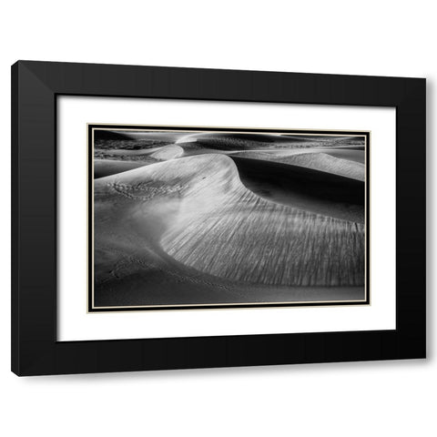 Wind Sculpting Black Modern Wood Framed Art Print with Double Matting by Sherrell, Bill