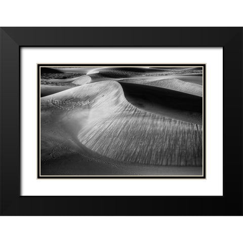 Wind Sculpting Black Modern Wood Framed Art Print with Double Matting by Sherrell, Bill