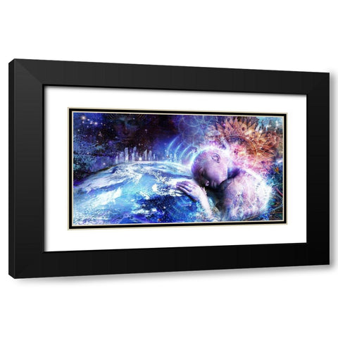 A Prayer For The Earth Black Modern Wood Framed Art Print with Double Matting by Gray, Cameron