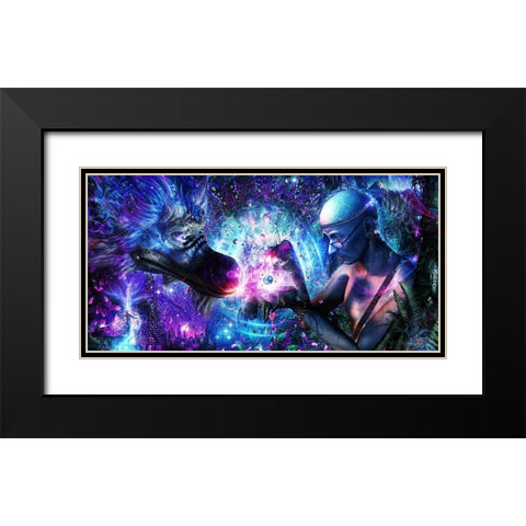 A Spirits Silent Cry Black Modern Wood Framed Art Print with Double Matting by Gray, Cameron