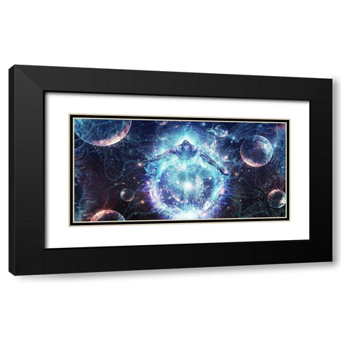All From Nothing We Became Something Black Modern Wood Framed Art Print with Double Matting by Gray, Cameron