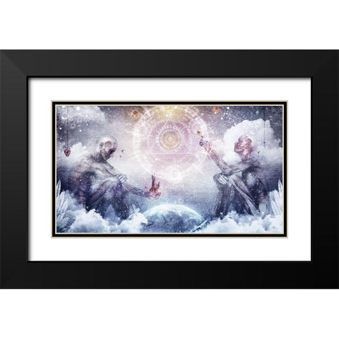 Awake In A Silver Land Black Modern Wood Framed Art Print with Double Matting by Gray, Cameron