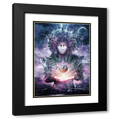 Ocean Atlas Black Modern Wood Framed Art Print with Double Matting by Gray, Cameron
