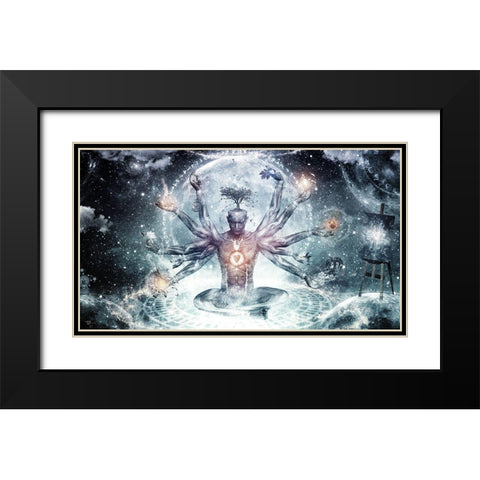 The Neverending Dreamer Black Modern Wood Framed Art Print with Double Matting by Gray, Cameron