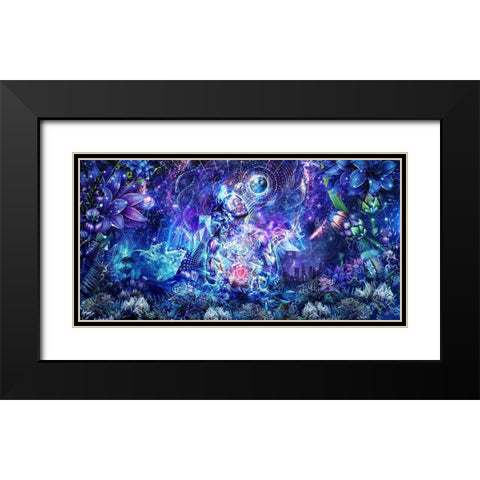 Transcension Black Modern Wood Framed Art Print with Double Matting by Gray, Cameron