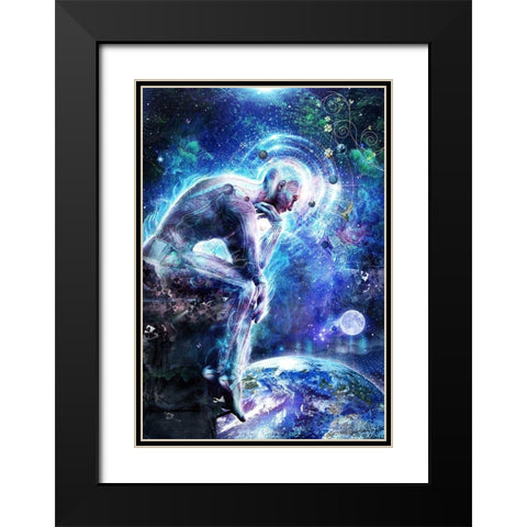 The Mystery Of Ourselves Black Modern Wood Framed Art Print with Double Matting by Gray, Cameron