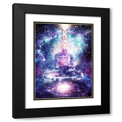 On The Edge Of Harmony Black Modern Wood Framed Art Print with Double Matting by Gray, Cameron
