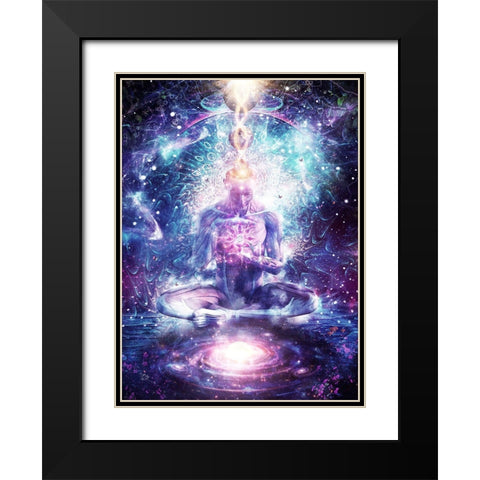 On The Edge Of Harmony Black Modern Wood Framed Art Print with Double Matting by Gray, Cameron