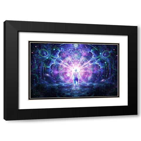 Conscious Self Black Modern Wood Framed Art Print with Double Matting by Gray, Cameron