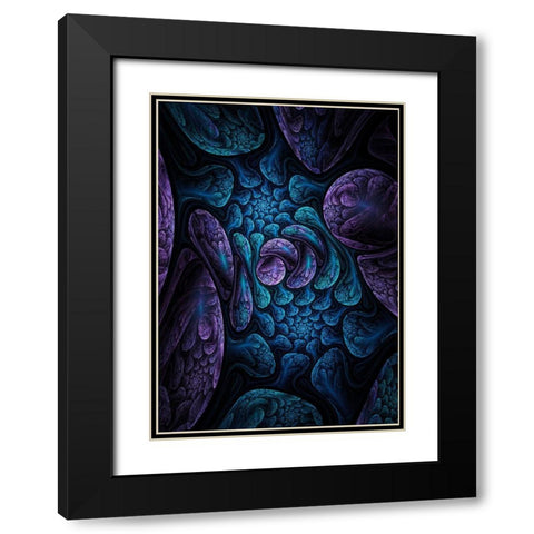 Elemental Dreams Black Modern Wood Framed Art Print with Double Matting by Gray, Cameron