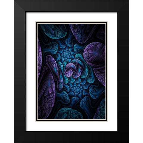 Elemental Dreams Black Modern Wood Framed Art Print with Double Matting by Gray, Cameron