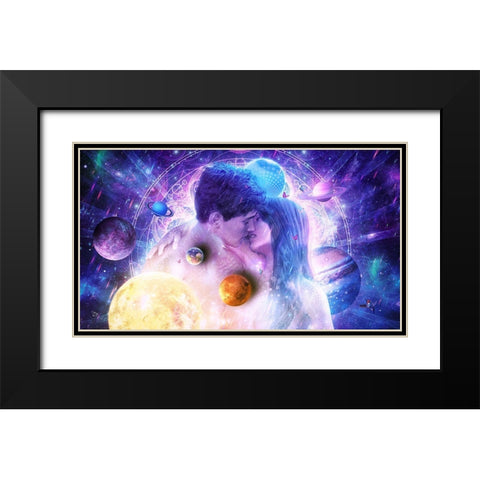 Endless Moment Black Modern Wood Framed Art Print with Double Matting by Gray, Cameron