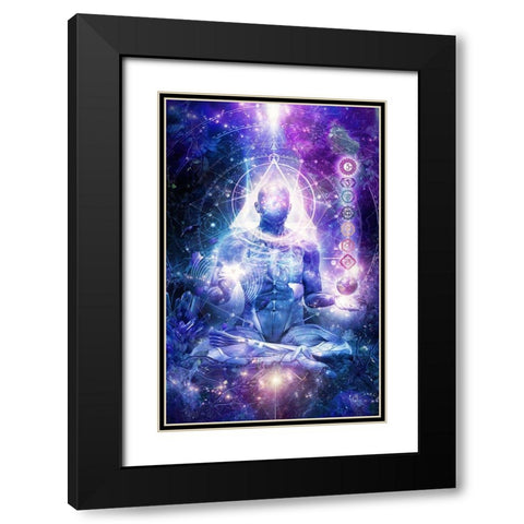 Mind Of Light Black Modern Wood Framed Art Print with Double Matting by Gray, Cameron