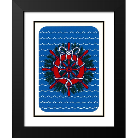 C-384 Black Modern Wood Framed Art Print with Double Matting by Crockett Collection