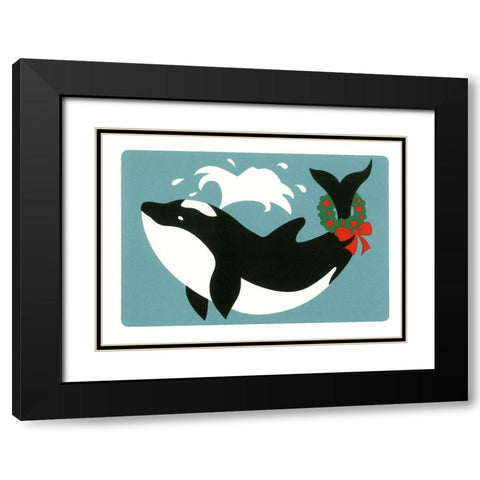 C-608 Black Modern Wood Framed Art Print with Double Matting by Crockett Collection