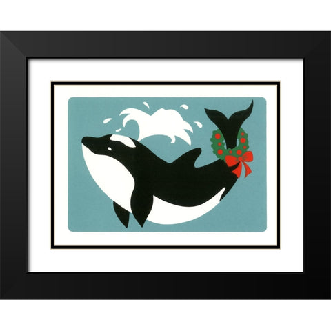 C-608 Black Modern Wood Framed Art Print with Double Matting by Crockett Collection