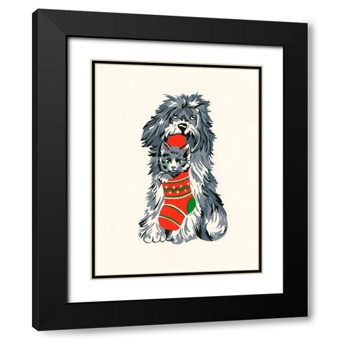 C-911 Black Modern Wood Framed Art Print with Double Matting by Crockett Collection