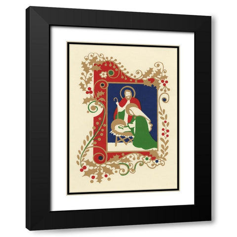 C-0090 Black Modern Wood Framed Art Print with Double Matting by Crockett Collection