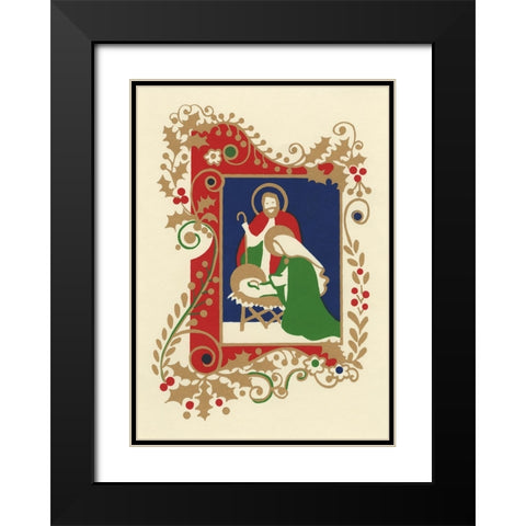 C-0090 Black Modern Wood Framed Art Print with Double Matting by Crockett Collection