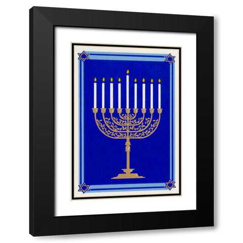 C-0150 Black Modern Wood Framed Art Print with Double Matting by Crockett Collection