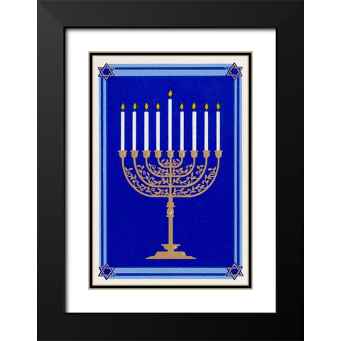 C-0150 Black Modern Wood Framed Art Print with Double Matting by Crockett Collection