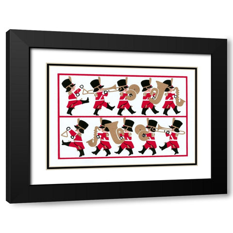 C-0200 Black Modern Wood Framed Art Print with Double Matting by Crockett Collection