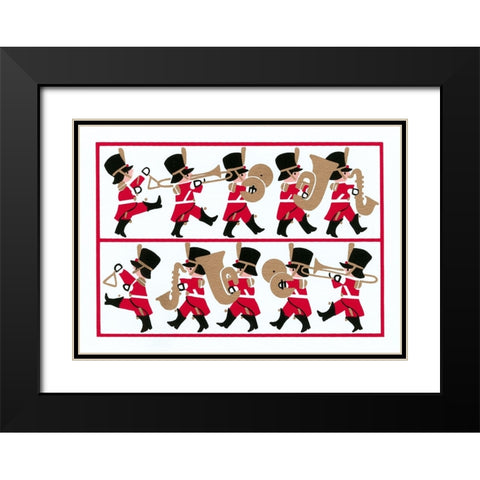 C-0200 Black Modern Wood Framed Art Print with Double Matting by Crockett Collection