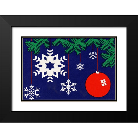 C-2120 Black Modern Wood Framed Art Print with Double Matting by Crockett Collection