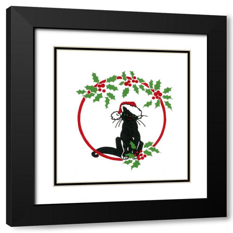 C-3110 Black Modern Wood Framed Art Print with Double Matting by Crockett Collection