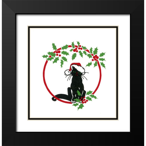 C-3110 Black Modern Wood Framed Art Print with Double Matting by Crockett Collection