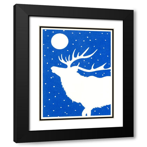 Ca127 Black Modern Wood Framed Art Print with Double Matting by Crockett Collection