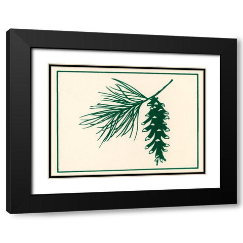 Ca132 Black Modern Wood Framed Art Print with Double Matting by Crockett Collection