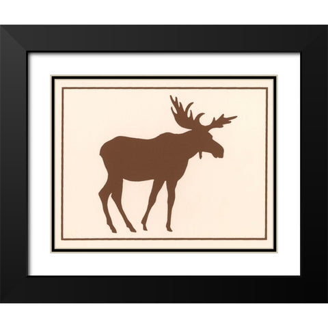 Ca133 Black Modern Wood Framed Art Print with Double Matting by Crockett Collection